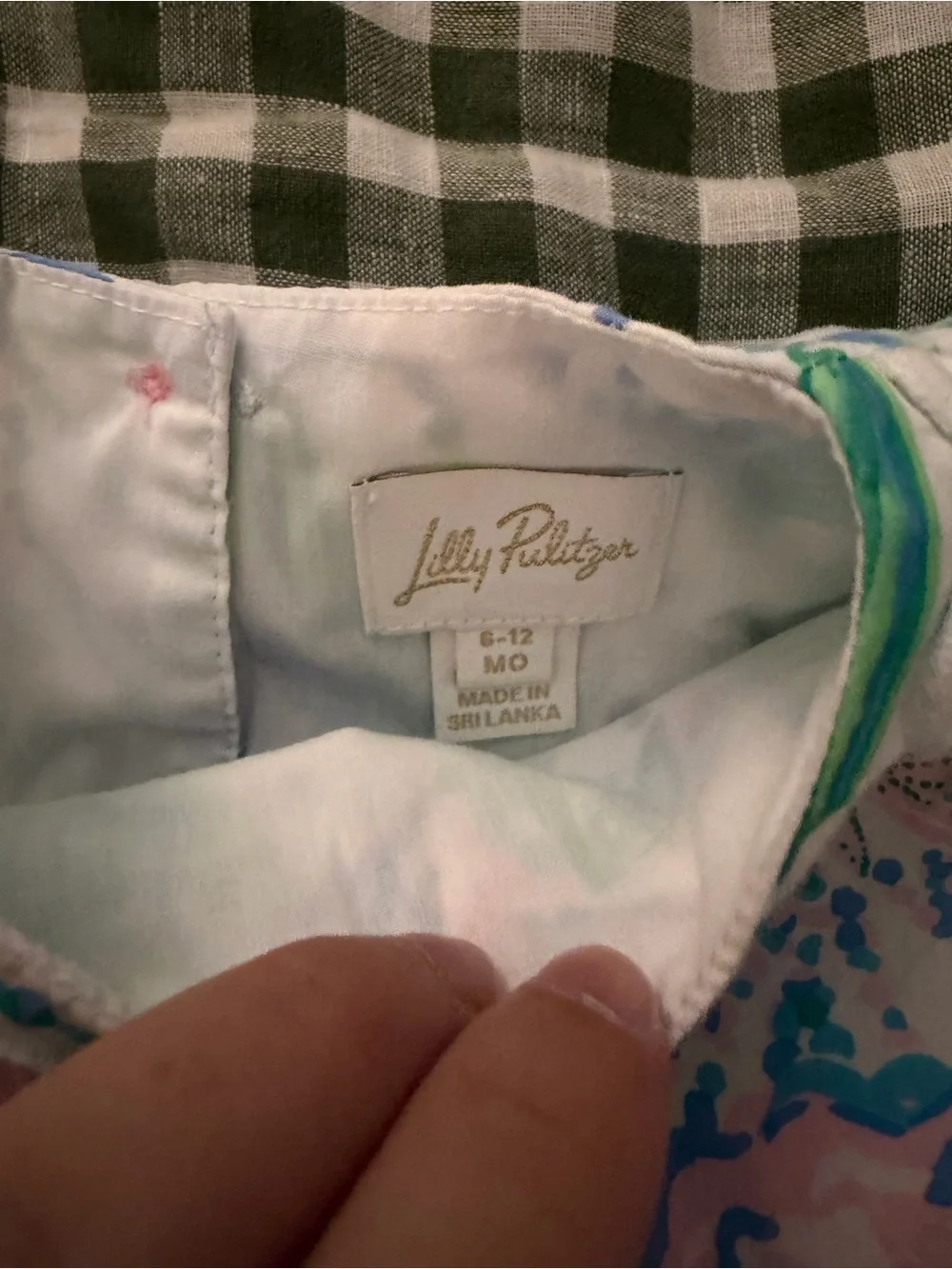 Lily Pulitzer Floral Sleeveless Baby Dress with Bloomer - Blue, Green, Pink - Picture 3 of 3